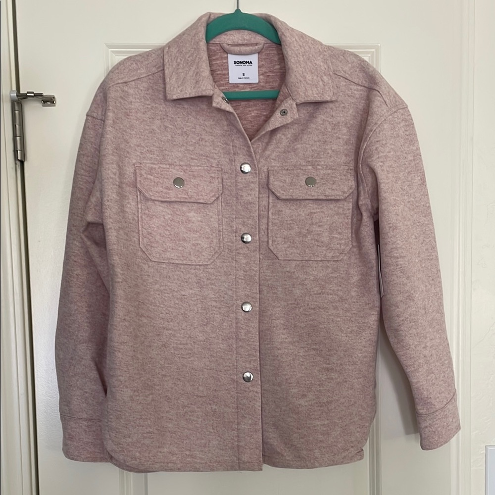Kohl's Pink Utility Jacket with Classic Collar